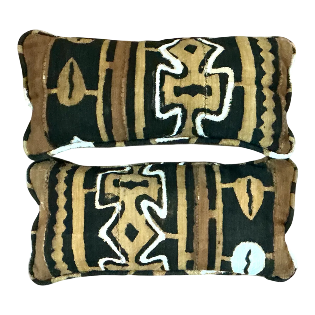 Vintage Mudcloth Pattern Pillows - A Pair