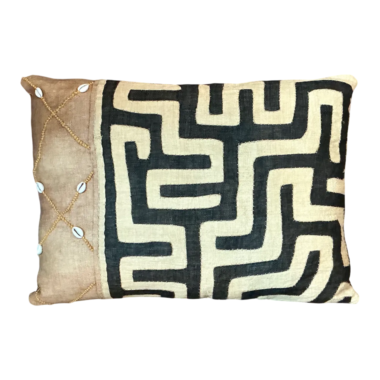 Vintage Mudcloth Pattern Pillow