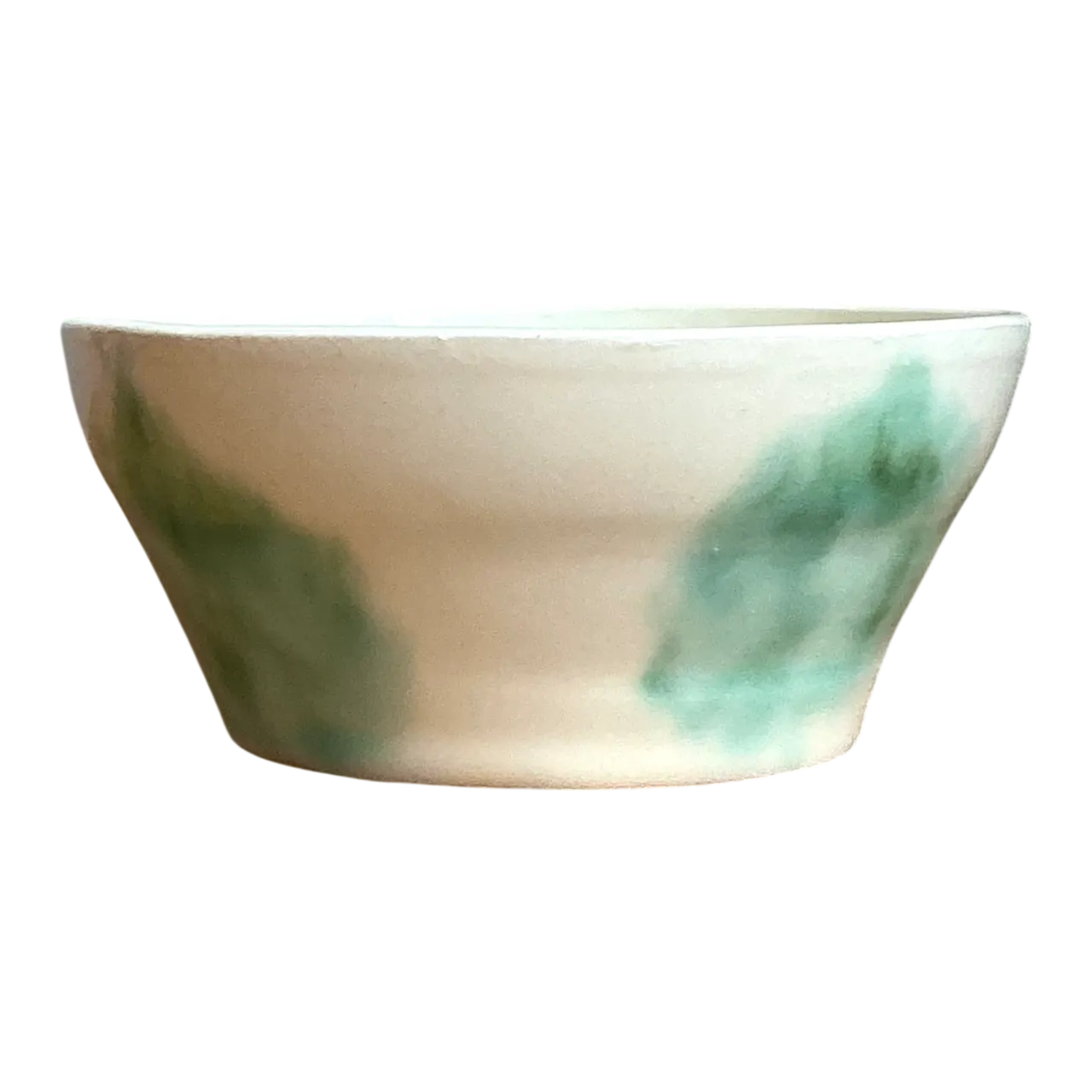 Vintage Abstract Glazed Ceramic Bowl