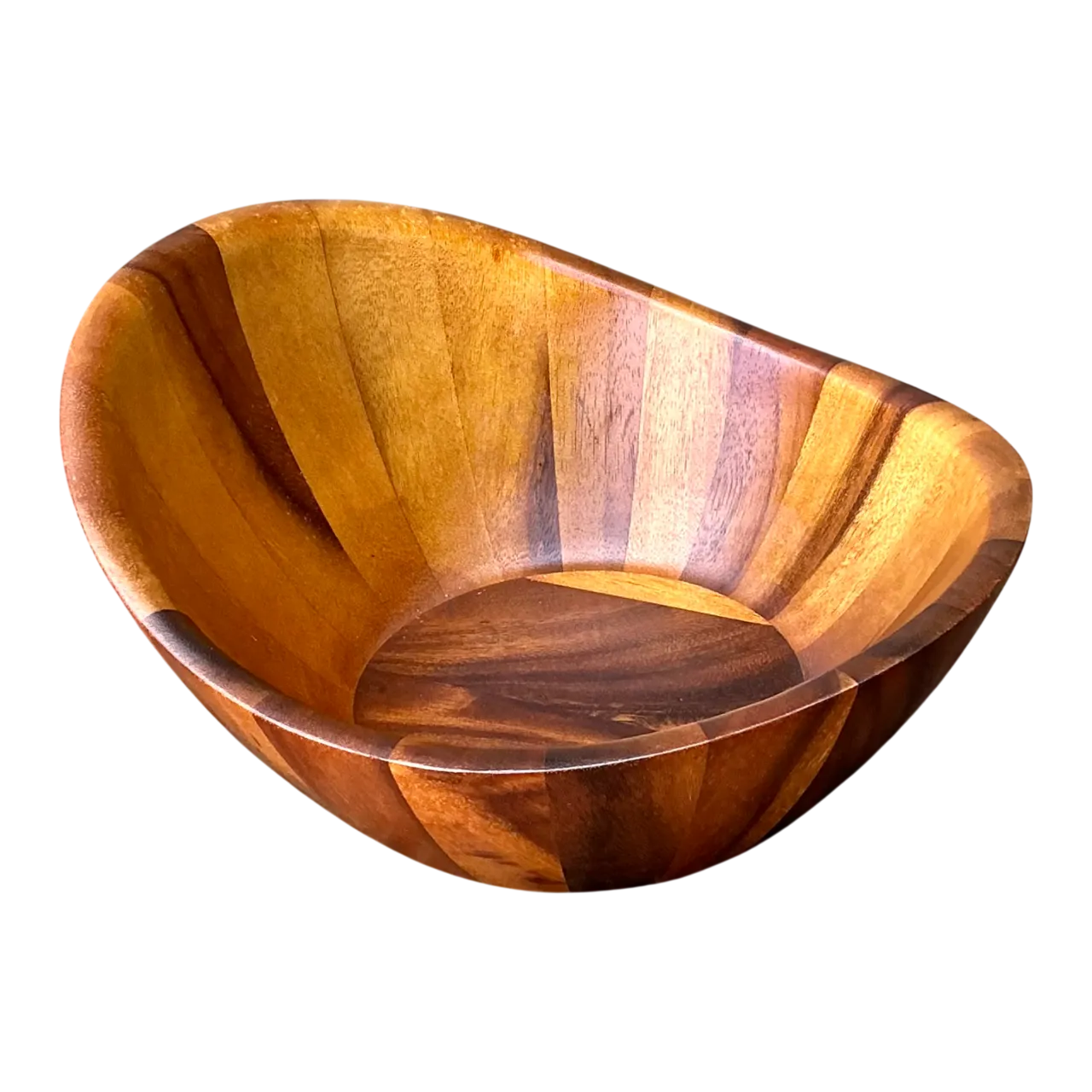 Vintage Mid-Century Teak Wood Salad Bowl