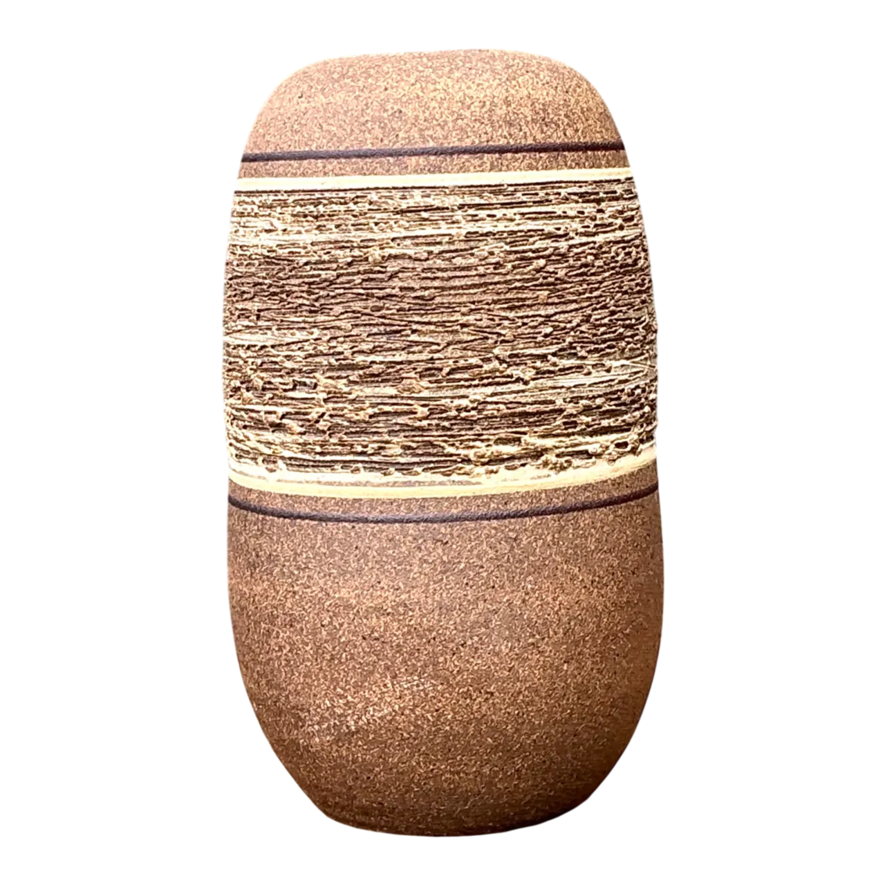 Vintage Textured Studio Pottery Vase