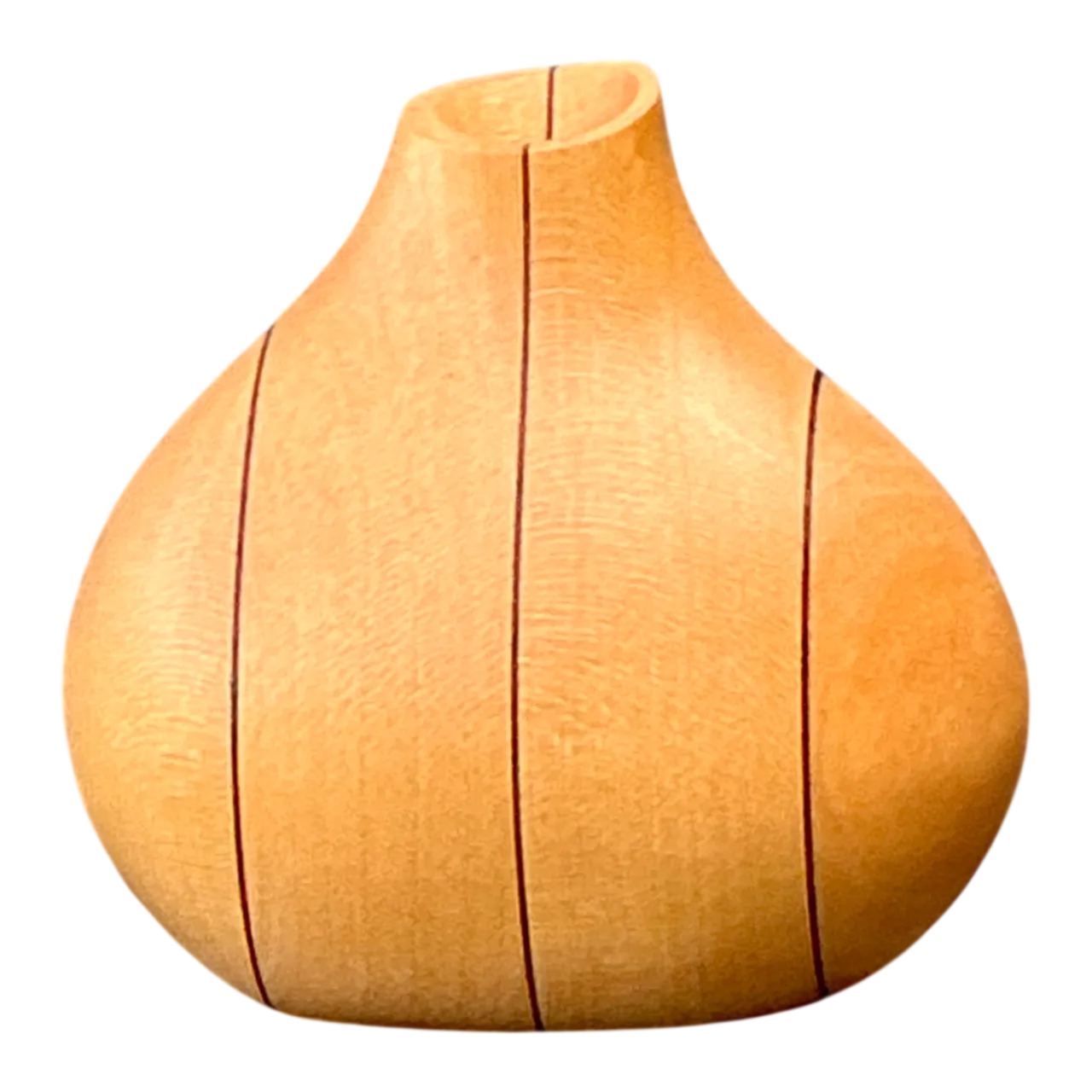 Vintage Sculptural Wood Bud Vase
