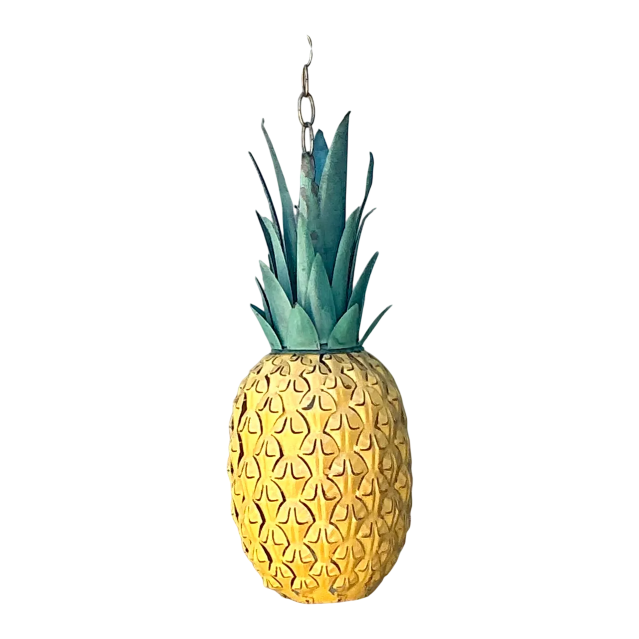 Vintage Metal Pineapple Pendant Light
