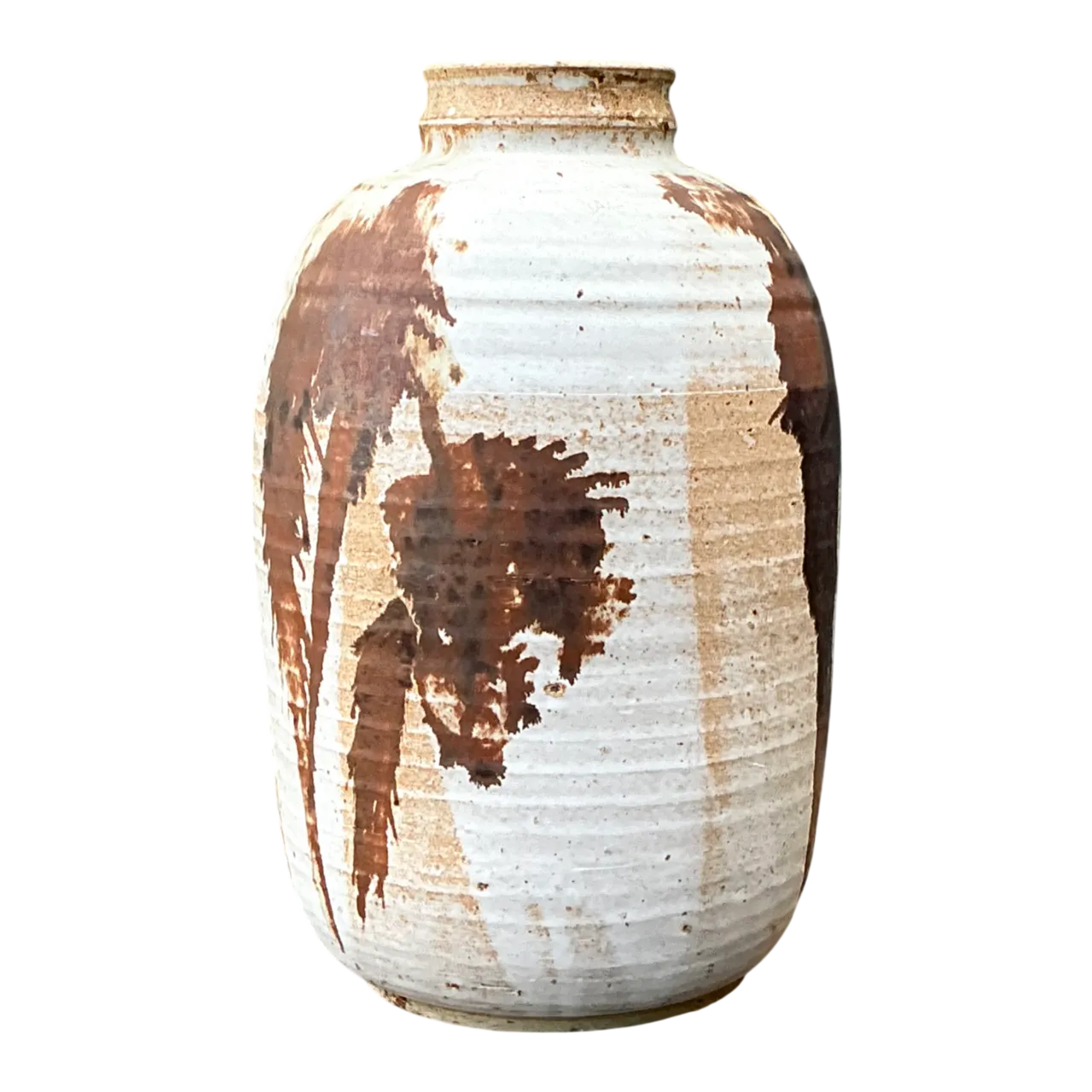 Vintage Abstract Stoneware Vase