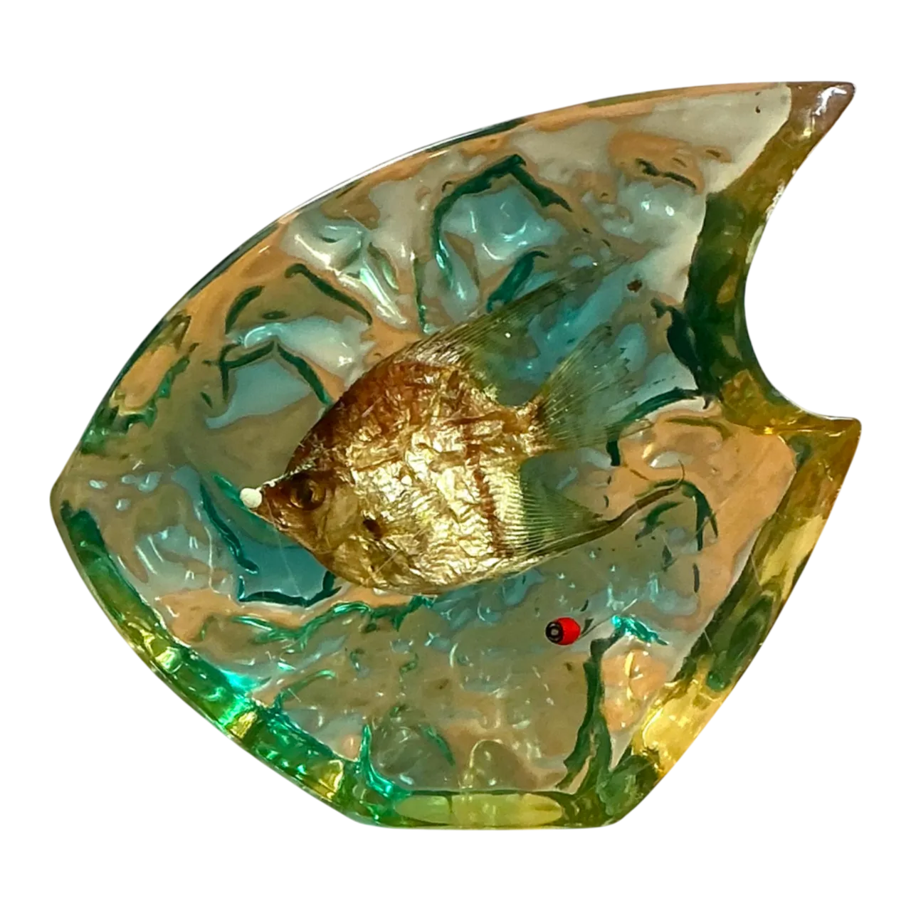 Vintage Italian Lucite Fish Sculpture