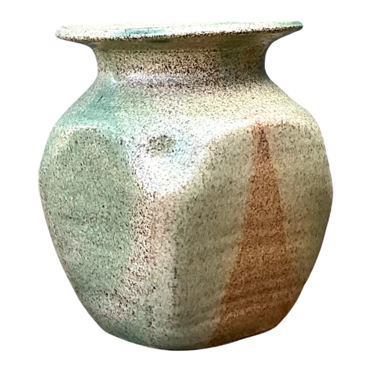 Vintage Small Glazed Pottery Vase