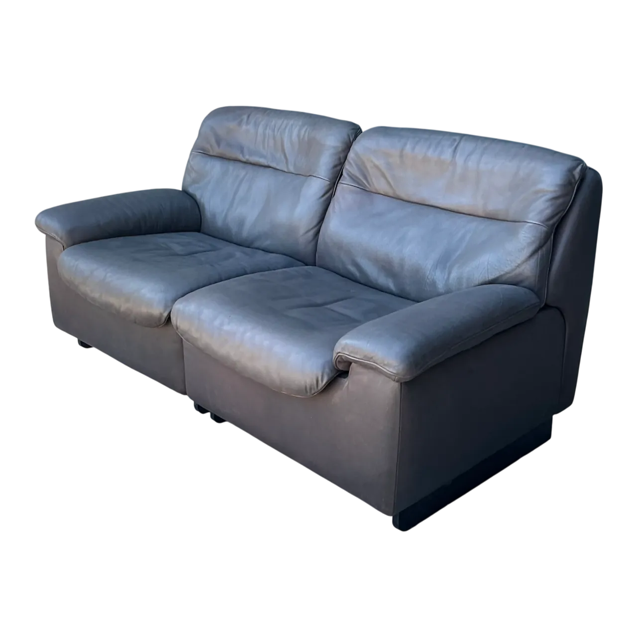 Vintage De Sede Leather Two-Seater Sofa