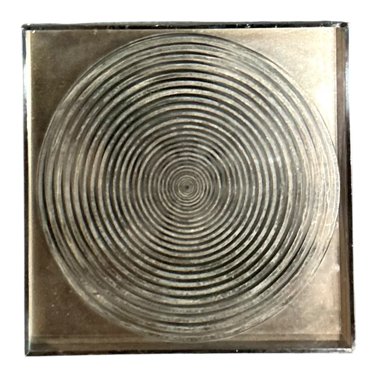 Vintage Geometric Metal and Mirror
