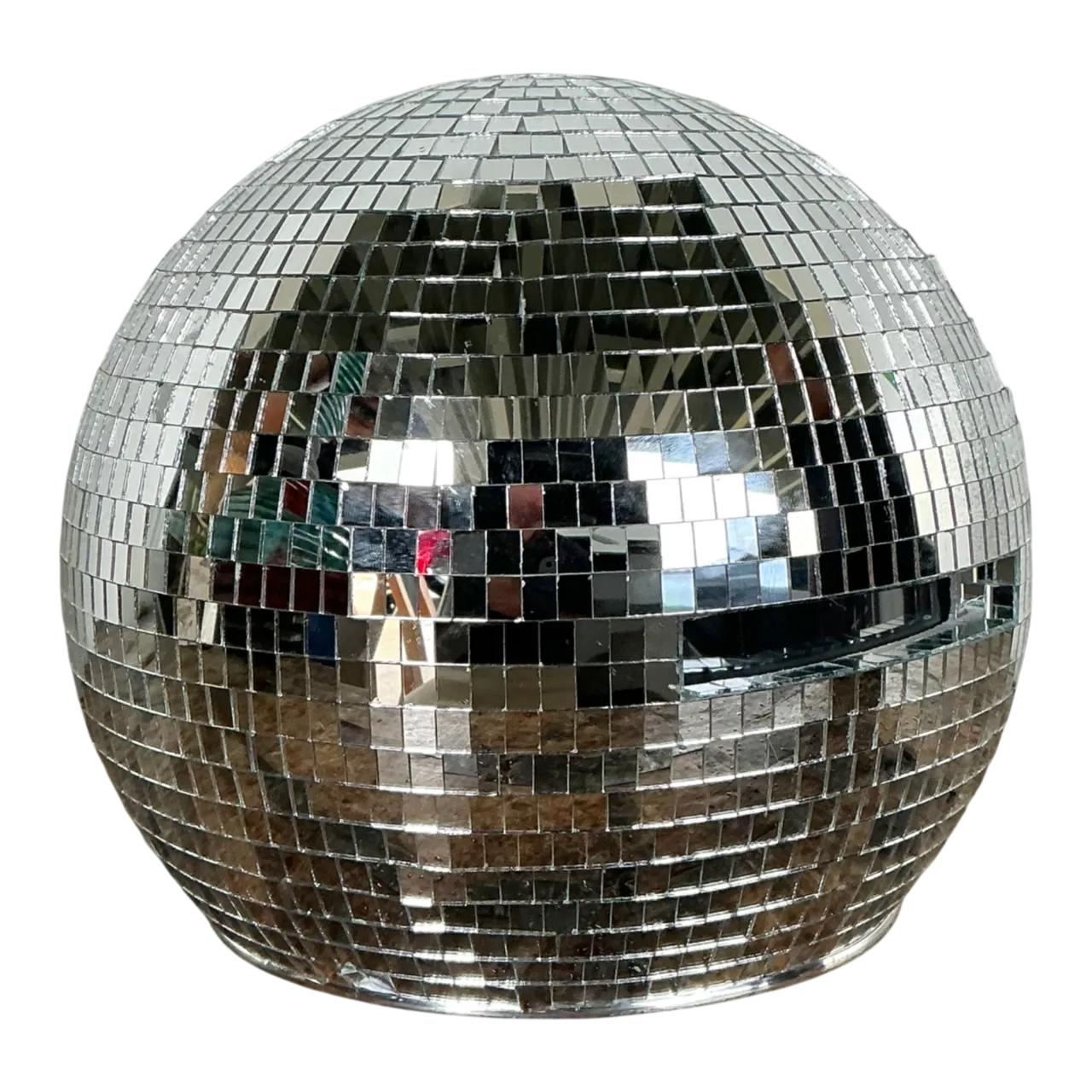 Vintage Mirrored Glass Disco Ball Helmet