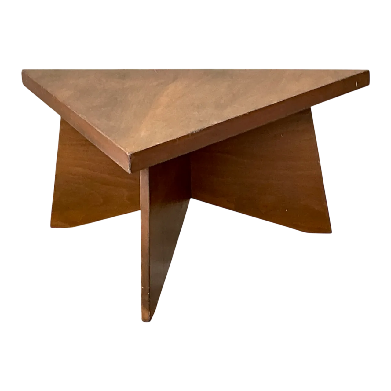 Vintage Triangular Wood Coffee Table