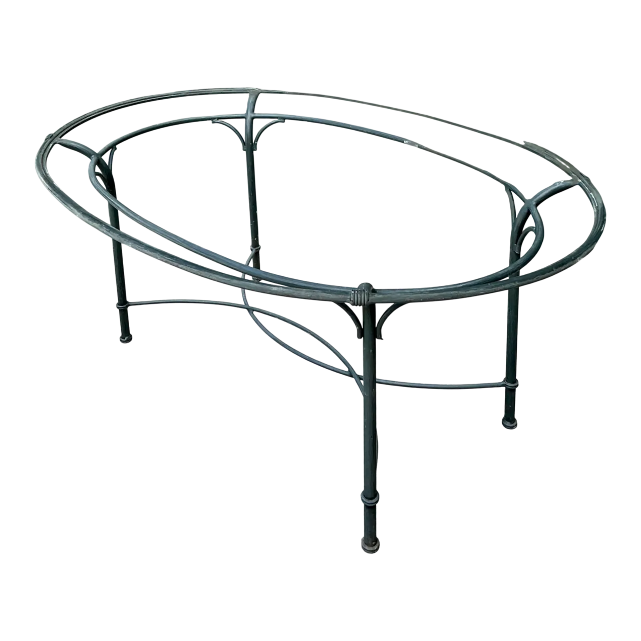 Brown Jordan Vintage Metal Oval Table