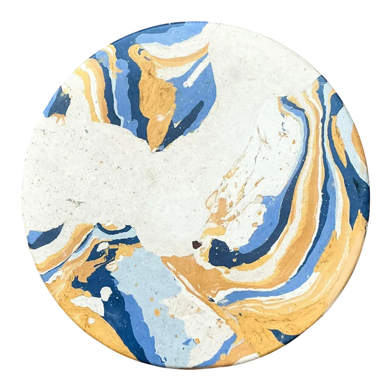 Boho Artisan Pigmented Plaster Scagliola Plinth