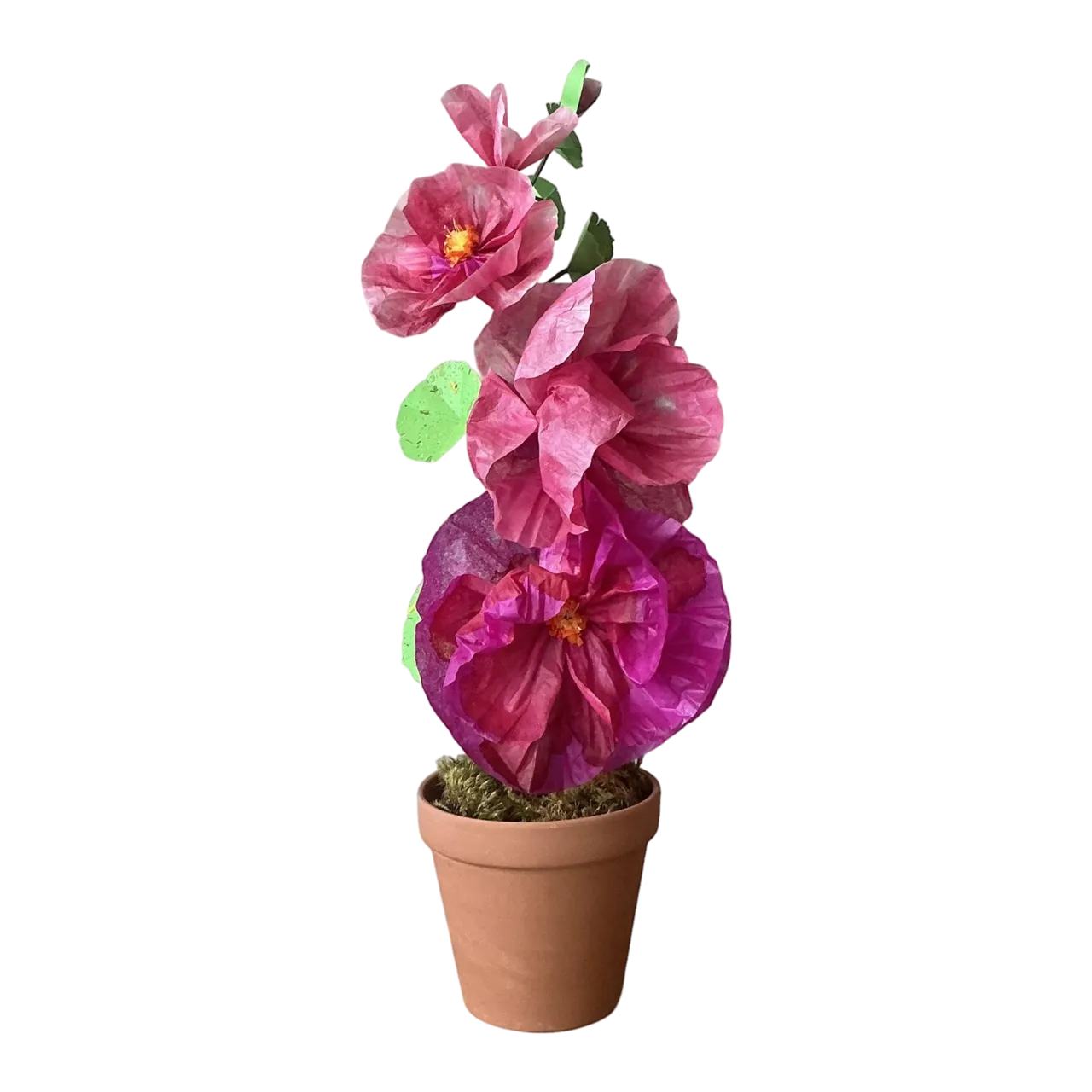 Contemporary Hand-Rolled Paper Flowers - Paper, 9W x 22.6H