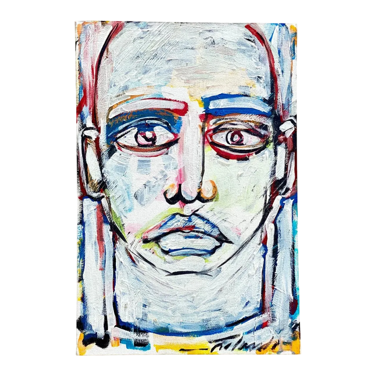 Contemporary Original Abstract Oil Signed Roland