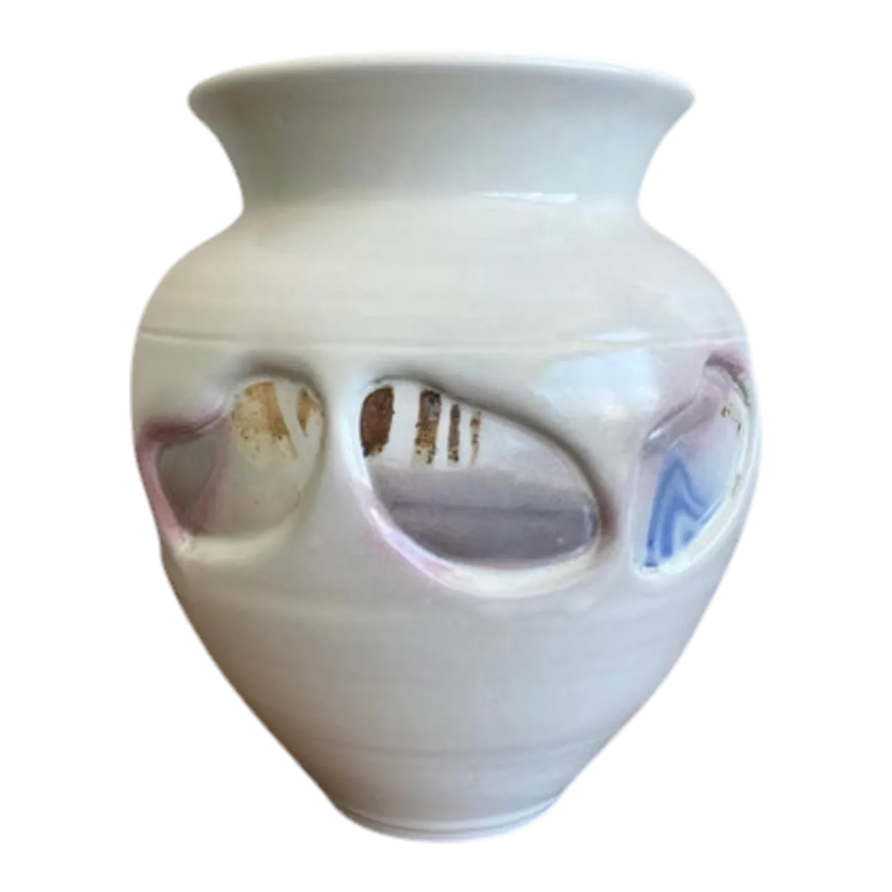 Late 20th Century Boho Studio Pottery Vase