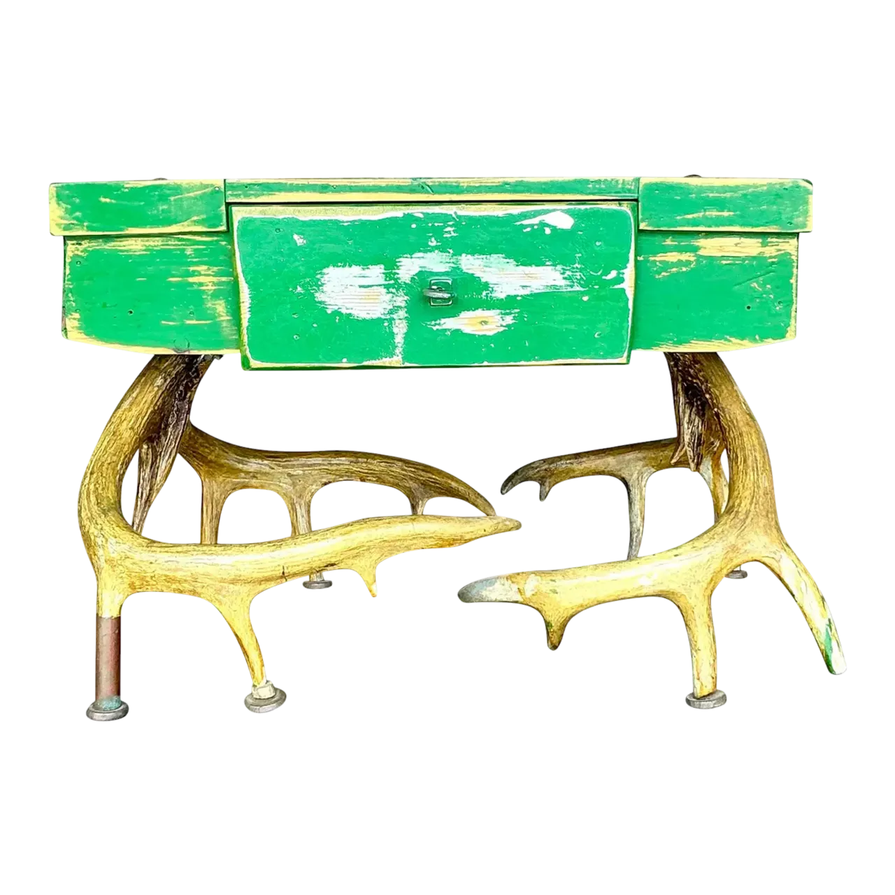Late 20th Century Vintage Boho Antler Table