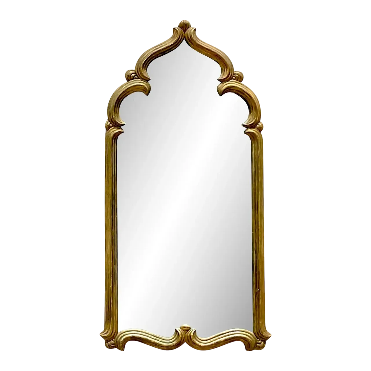Late 20th Century Vintage Boho Temple Gilt Mirror
