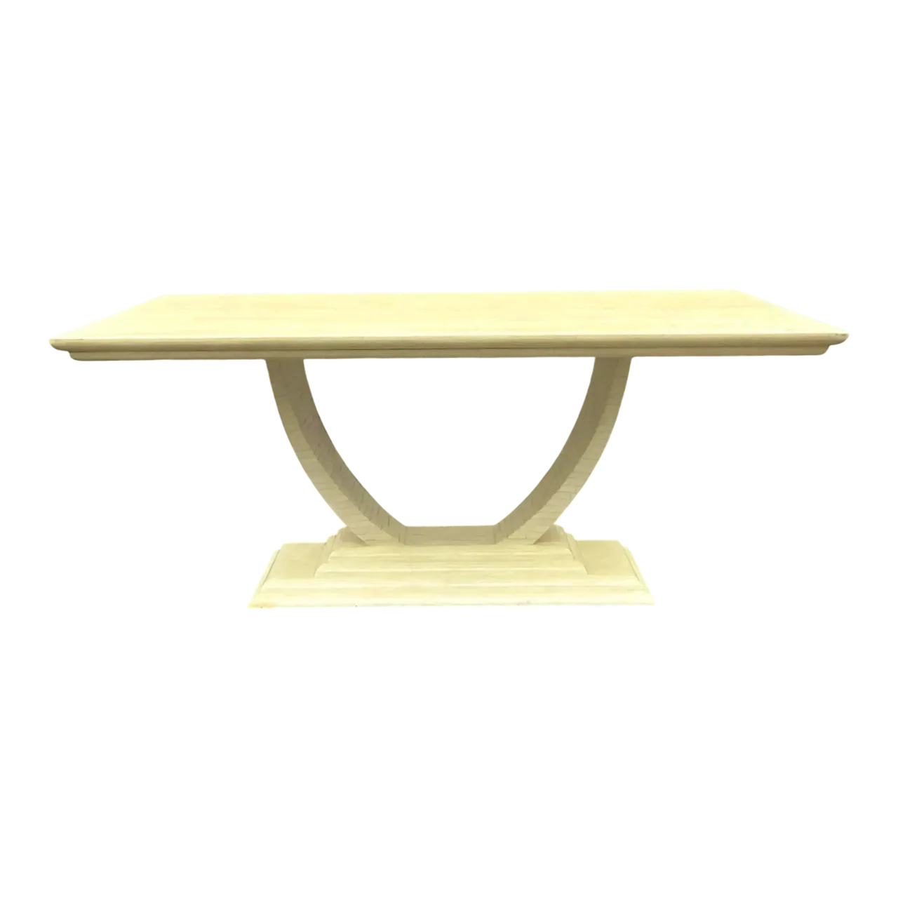 Late 20th Century Vintage Deco Tessallated Bone Jimeco Dining Table