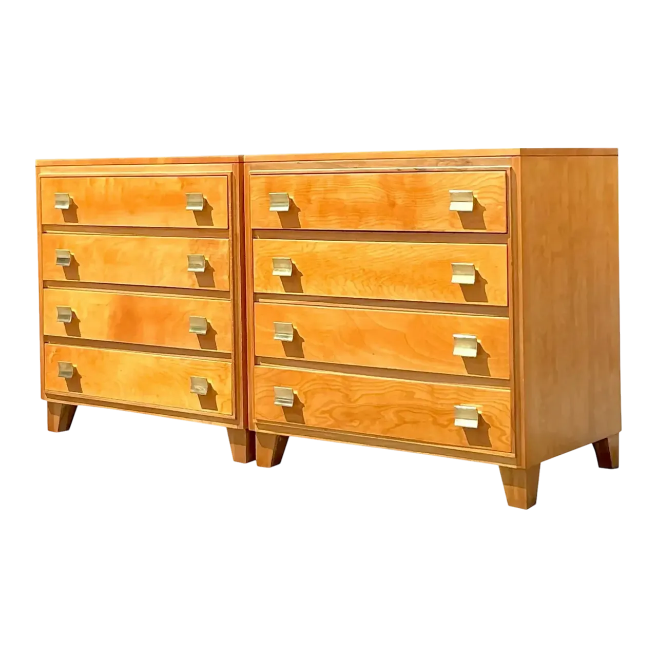 Mid 20th Century Vintage Rockford Chest of Drawers - a Pair