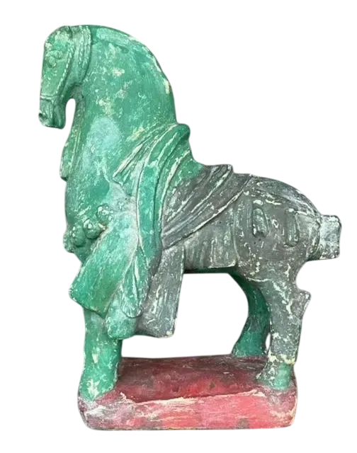 Vintage Boho Plaster Horse