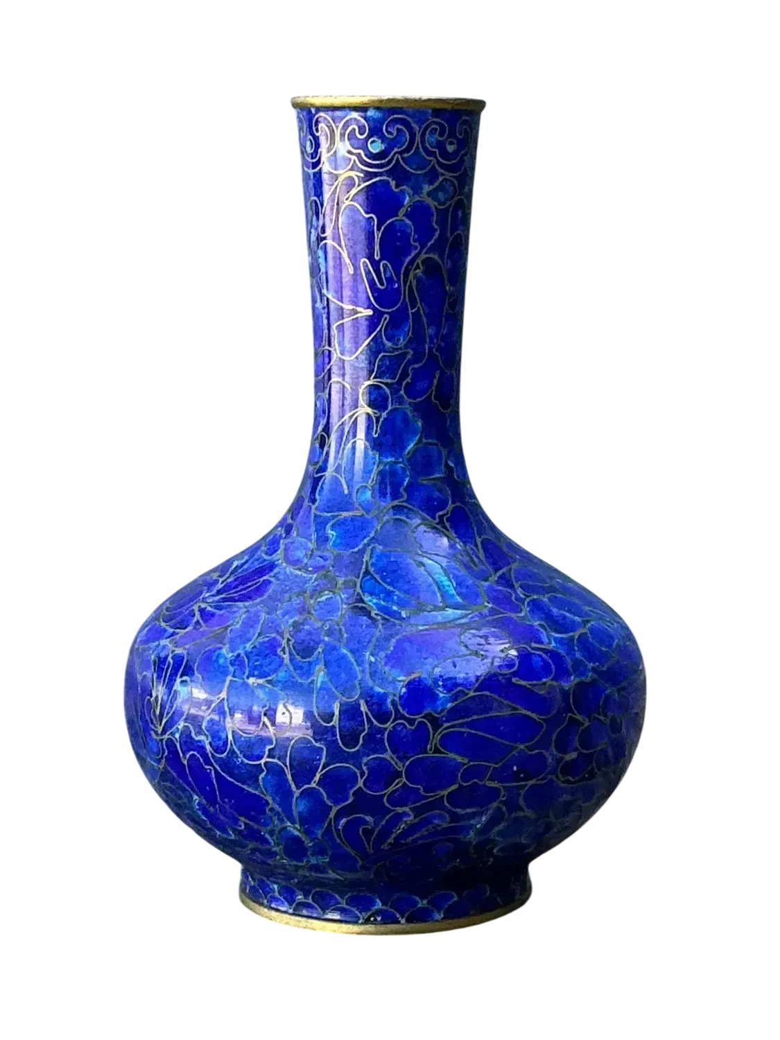 Vintage Cloisinee Blue Bud Vase
