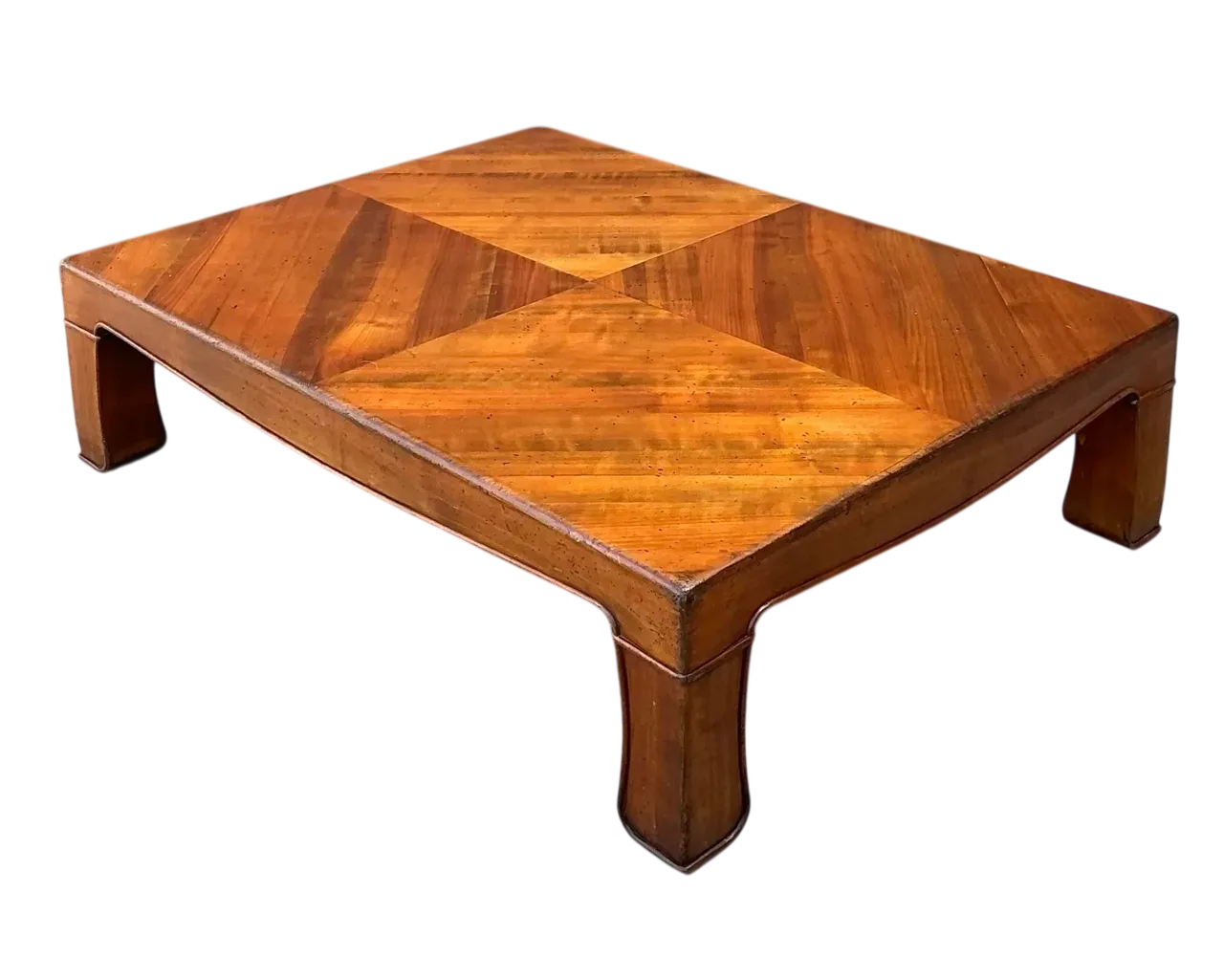 Vintage Chevron Wood Coffee Table