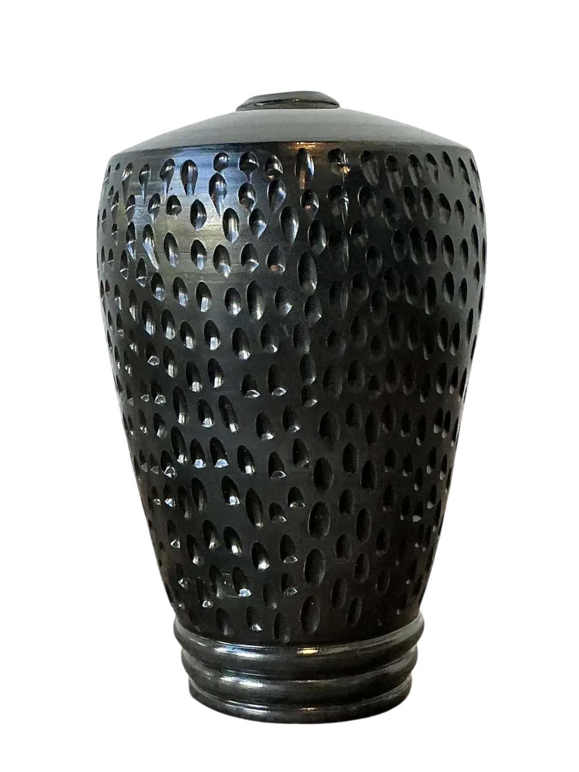 Vintage Original Studio Pottery Vase - Earthenware, 5.25W x 8.25H