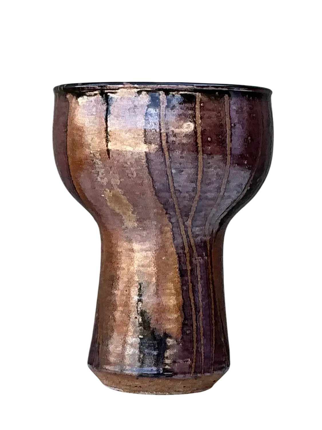 Vintage Original Studio Pottery Vase - Pottery, 6.75W x 9.25H