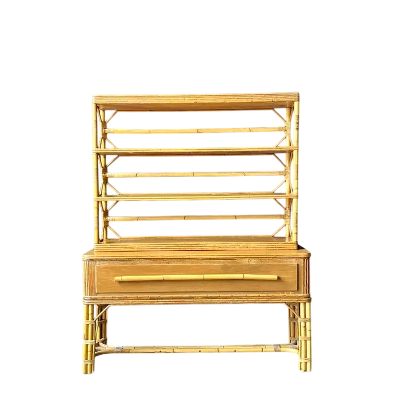 Vintage Boho Ficks Reed Etagere
