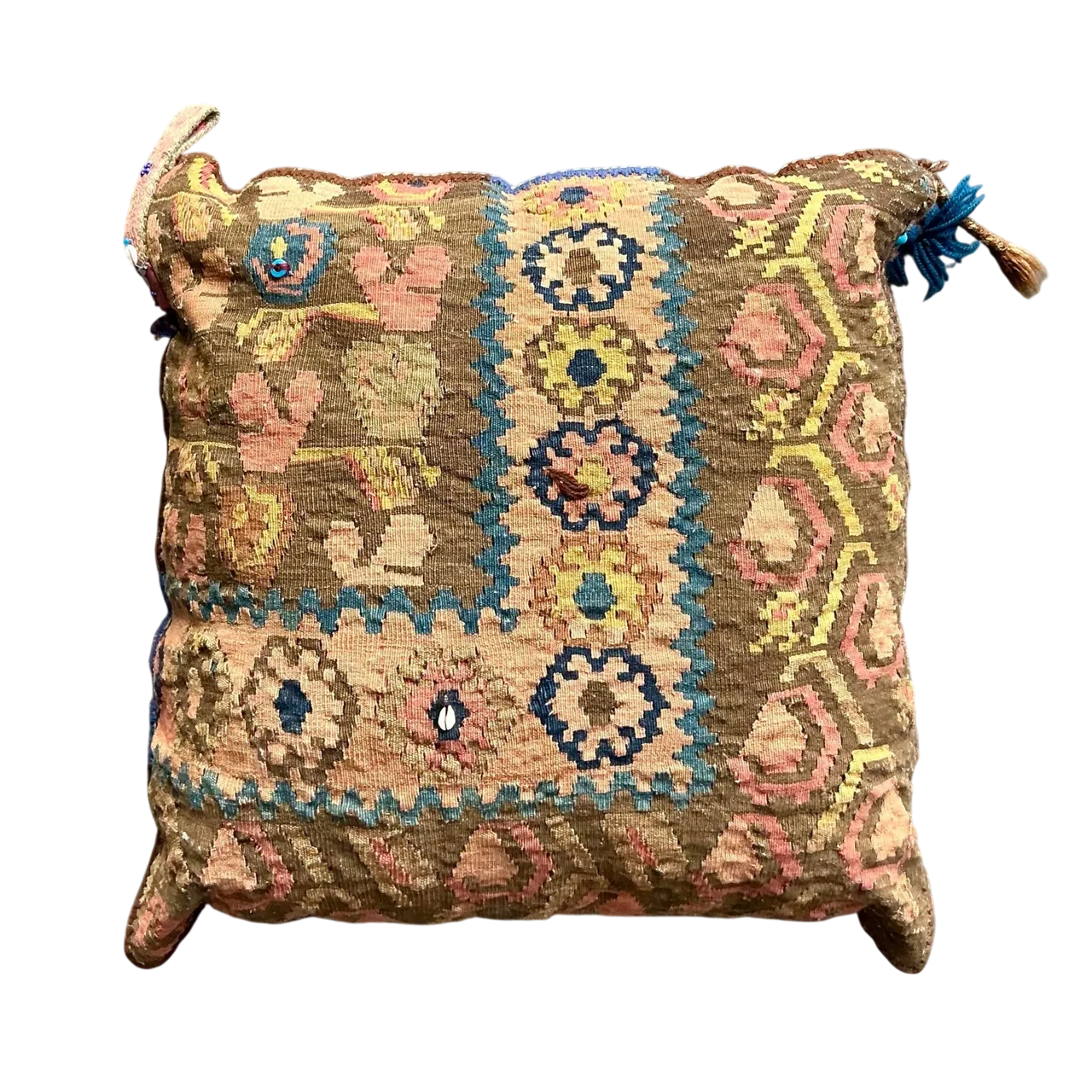 Vintage Boho Kilim Throw Pillow