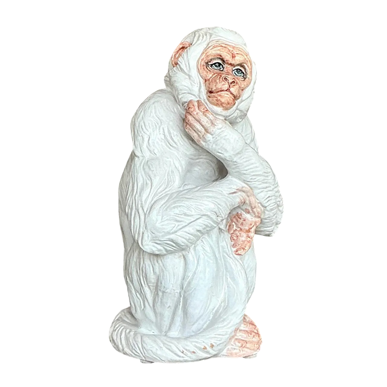 Vintage Italian Glazed Ceramic Monkey