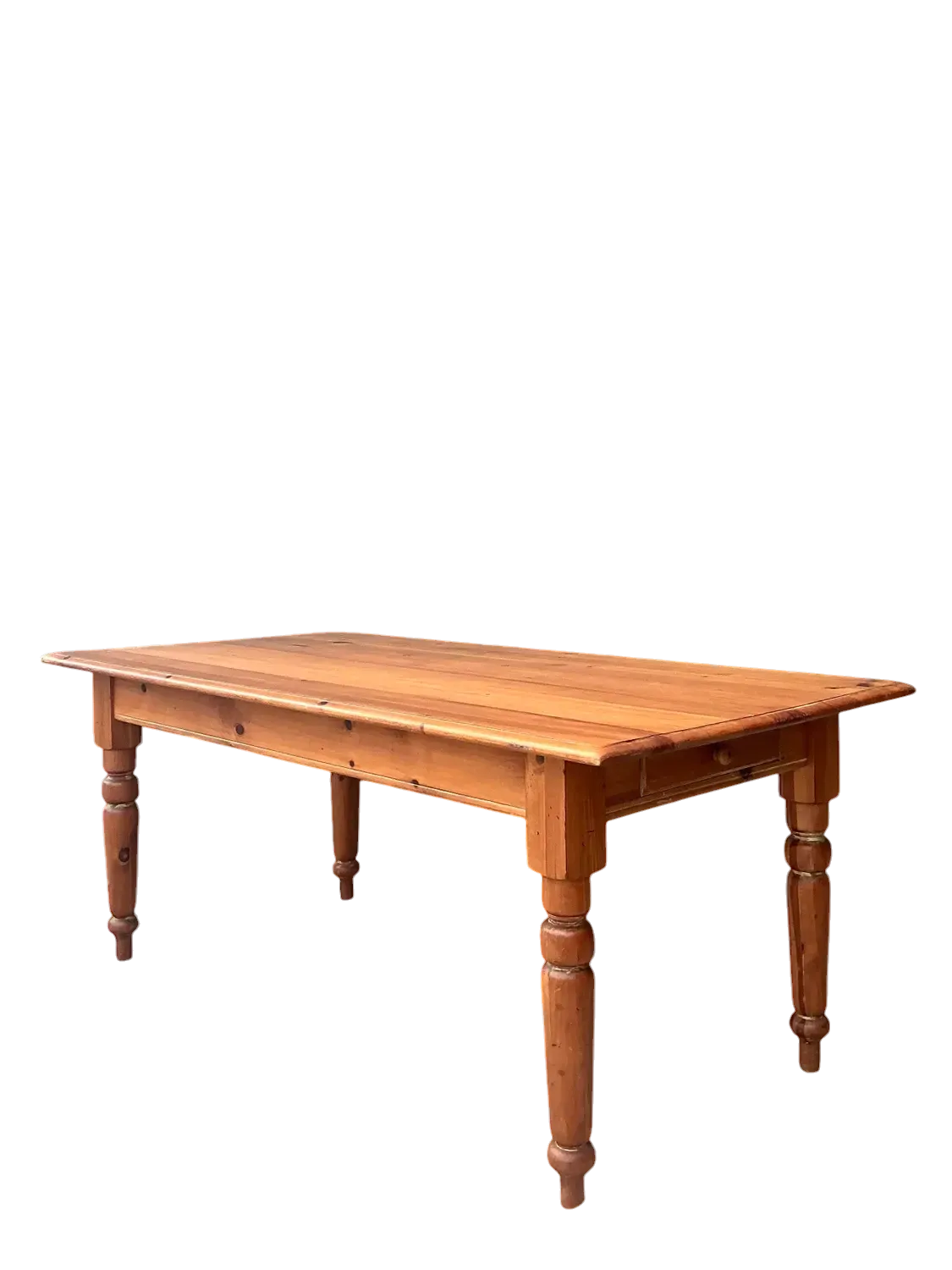 Vintage Knotty Pine Farm Table
