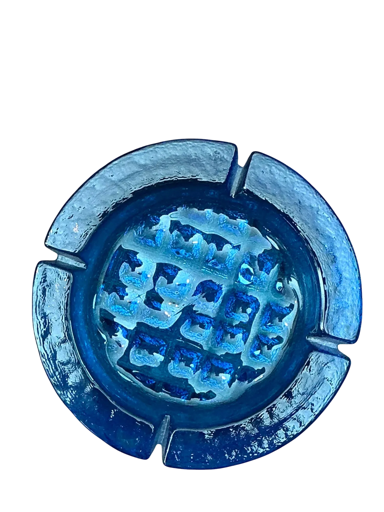Vintage Cobalt Glass Ashtray
