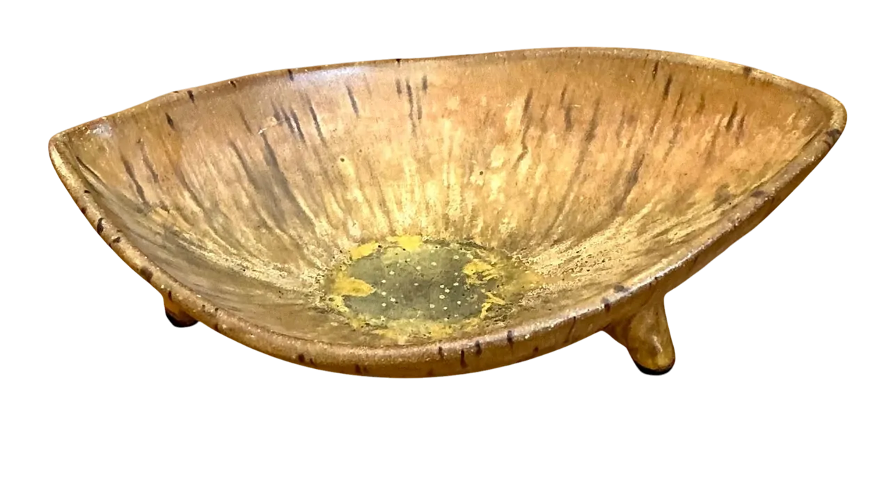 Vintage Tripod Ceramic Bowl