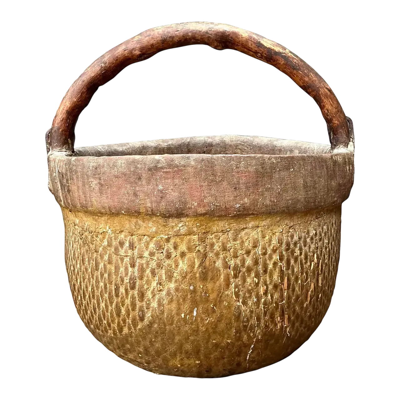Vintage 19th Century Chinese Rice Basket
