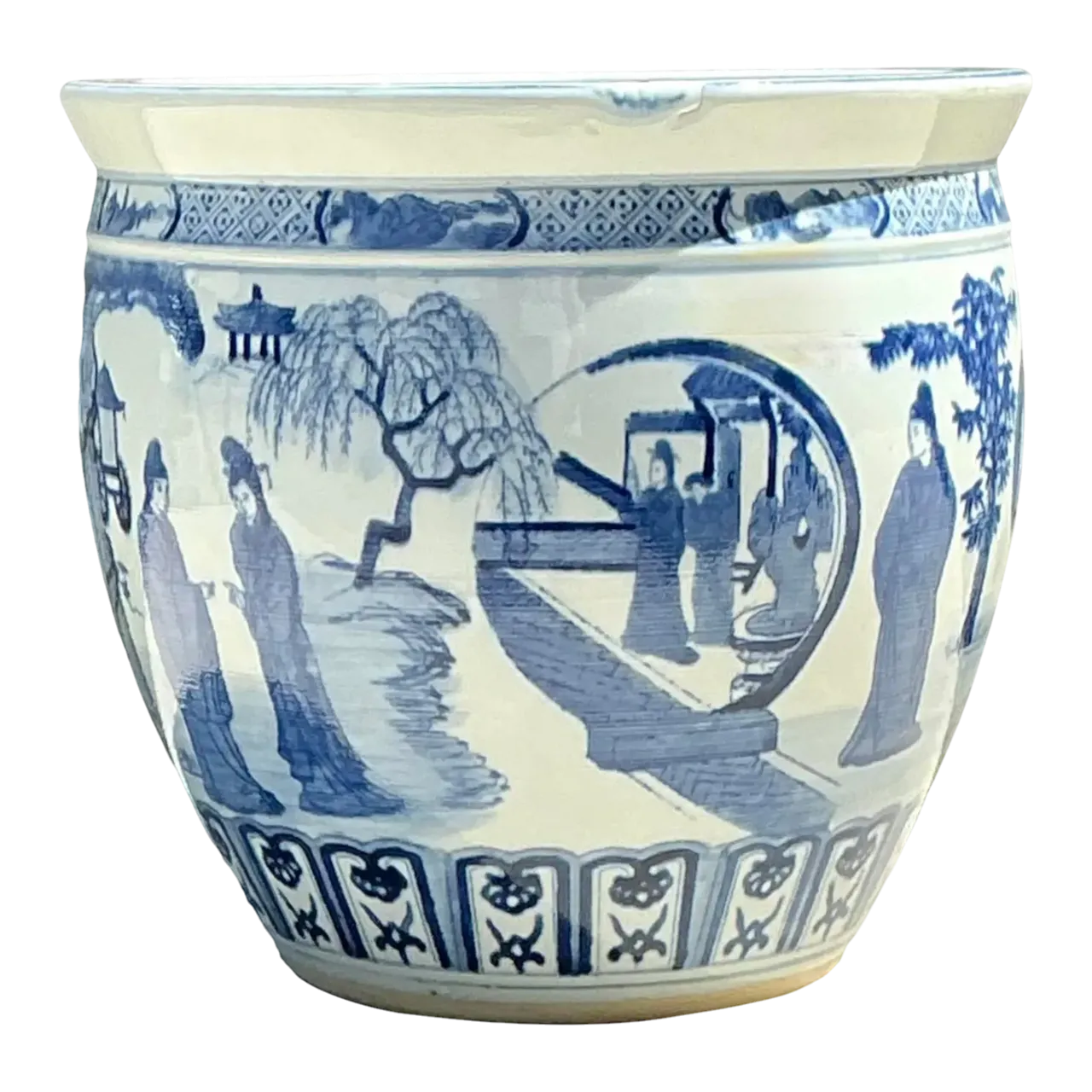 Vintage Asian Chinoiserie Figural Planter