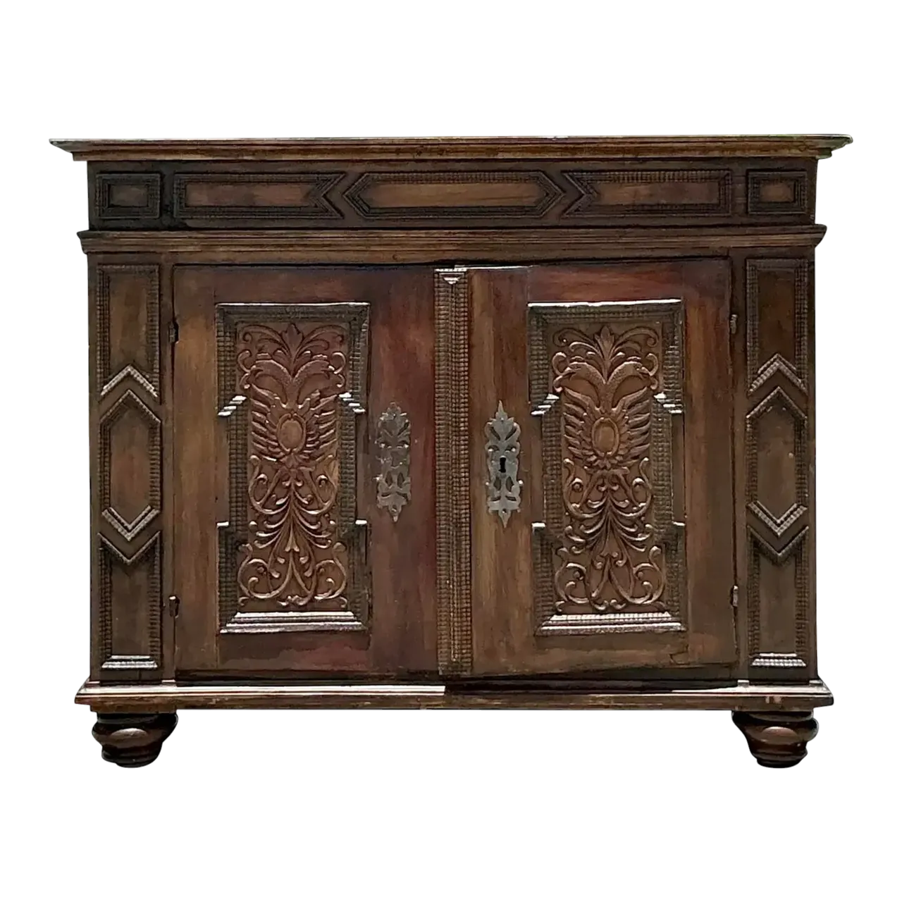 Vintage Boho 18th Century Primitive Cabinet