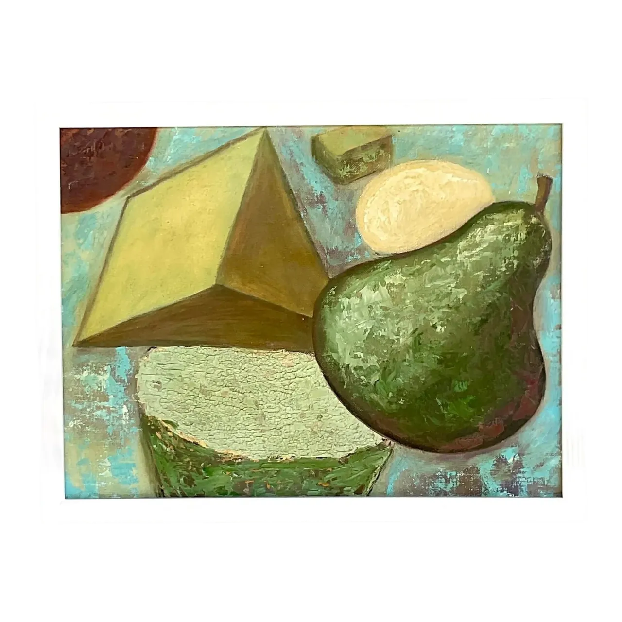 Vintage Boho Abstract Original Oil Painting