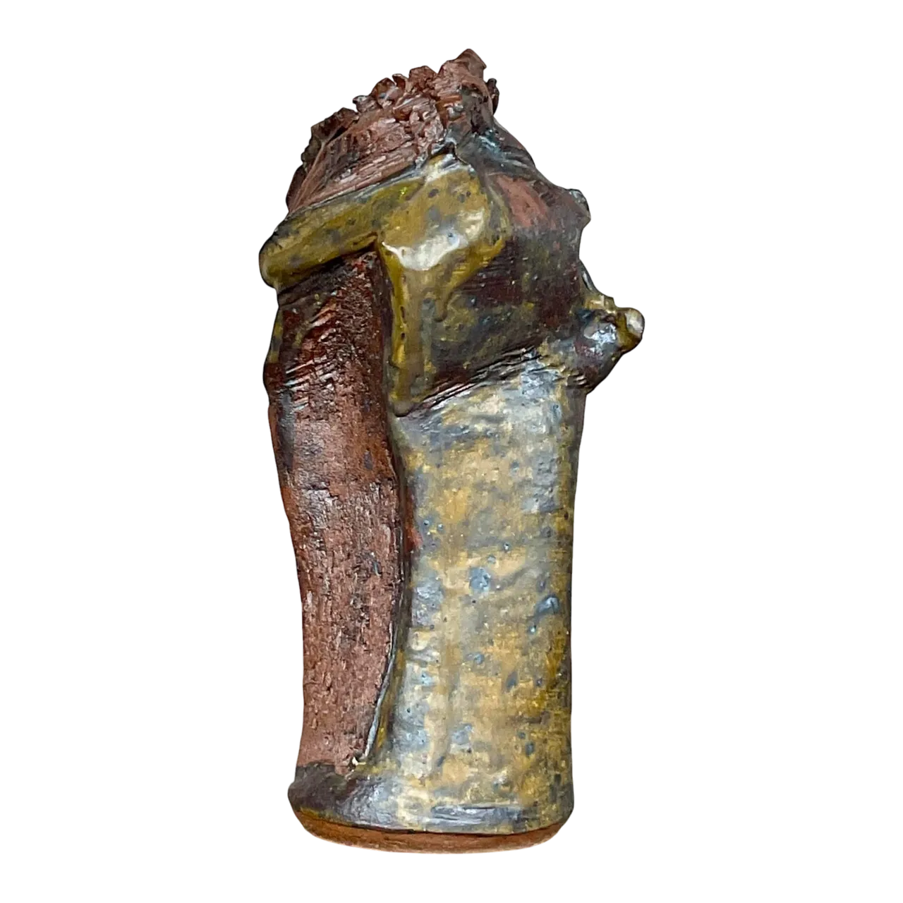 Vintage Boho Abstract Studio Pottery Vase