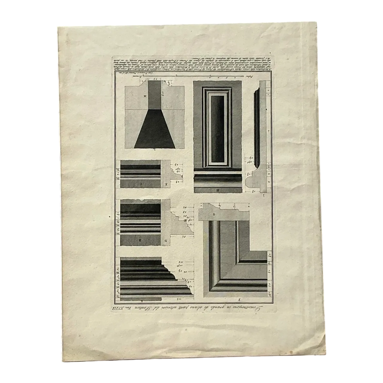 Vintage Boho Architectural Original Print