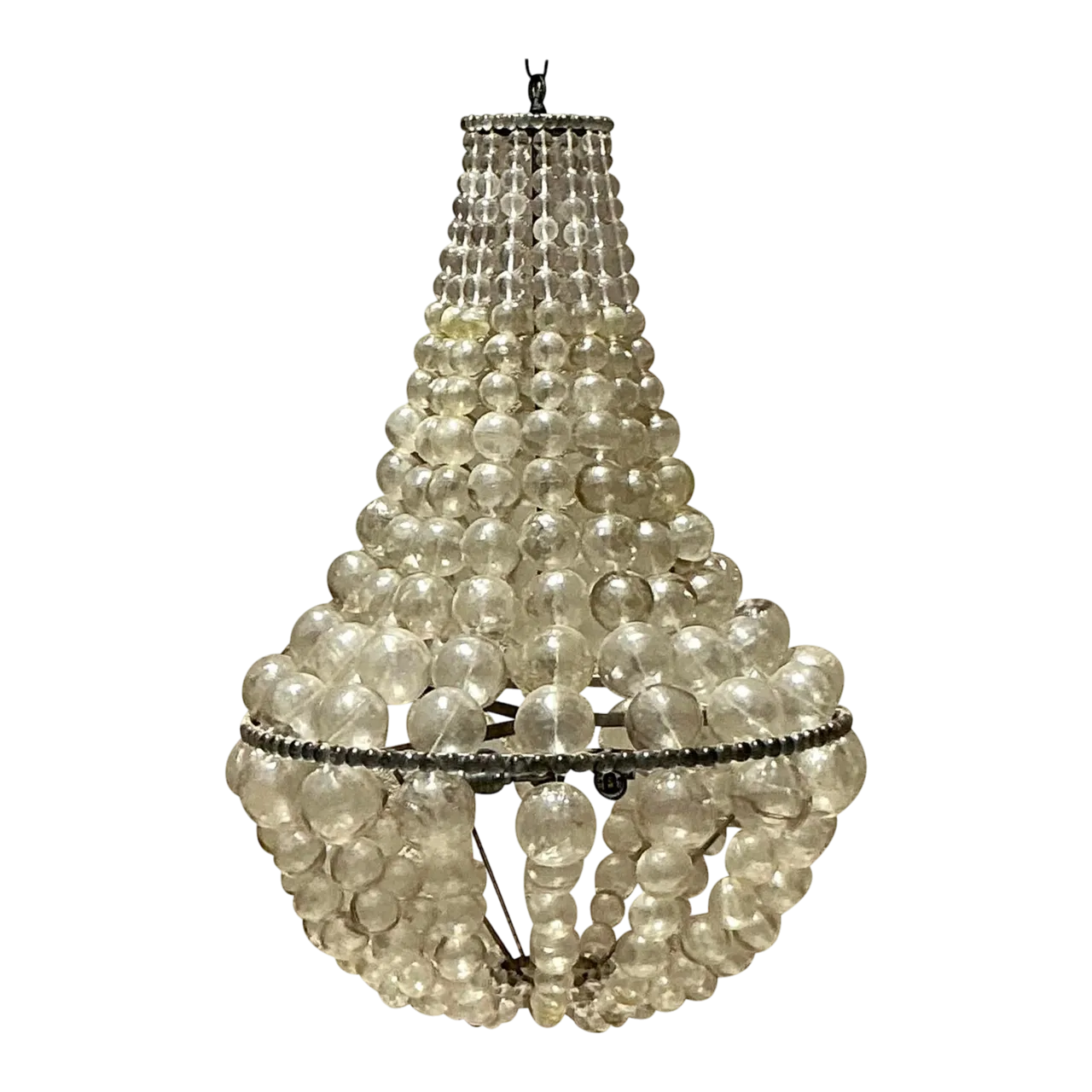 Vintage Boho Ariel Resin Bubble Chandelier After Oly