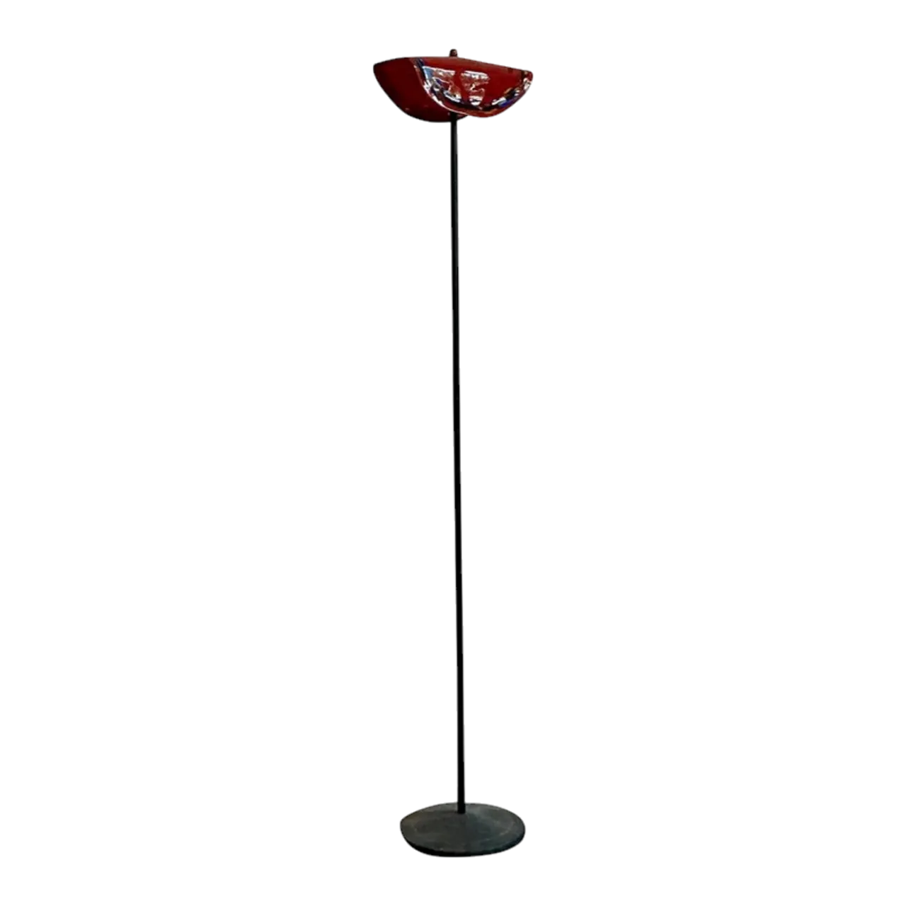 Vintage Boho Art Glass Floor Lamp After Murano