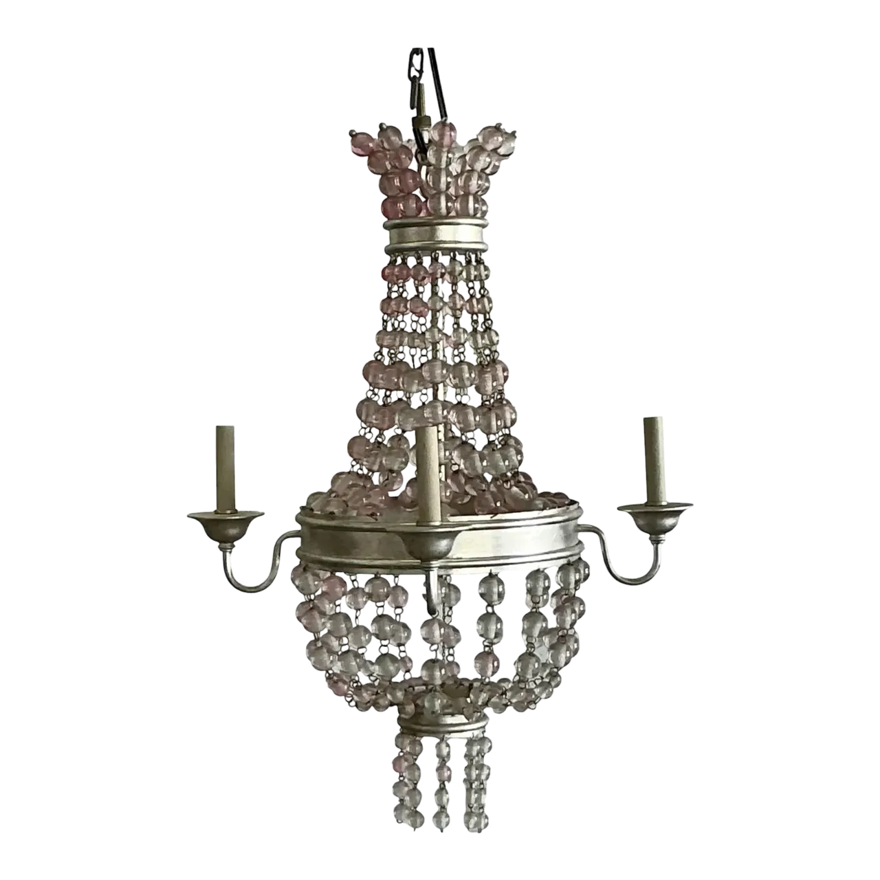 Vintage Boho Beaded Chandelier
