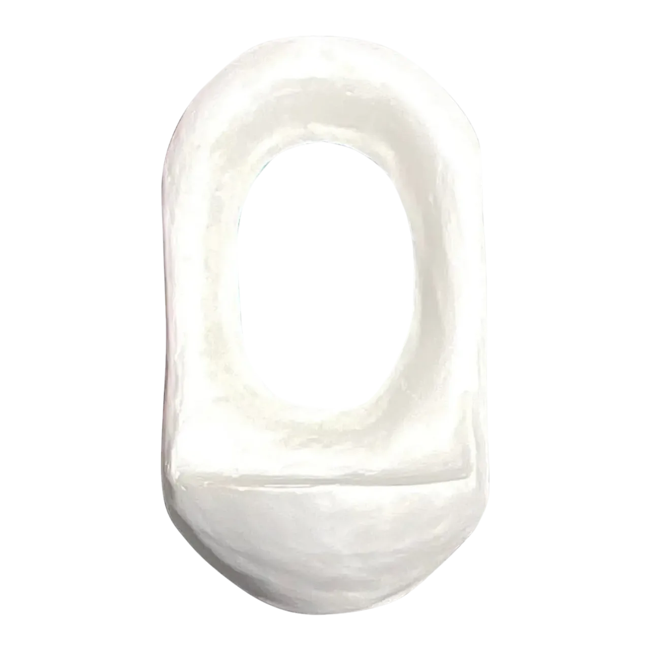 Vintage Boho Biomorphic Plaster Mirror