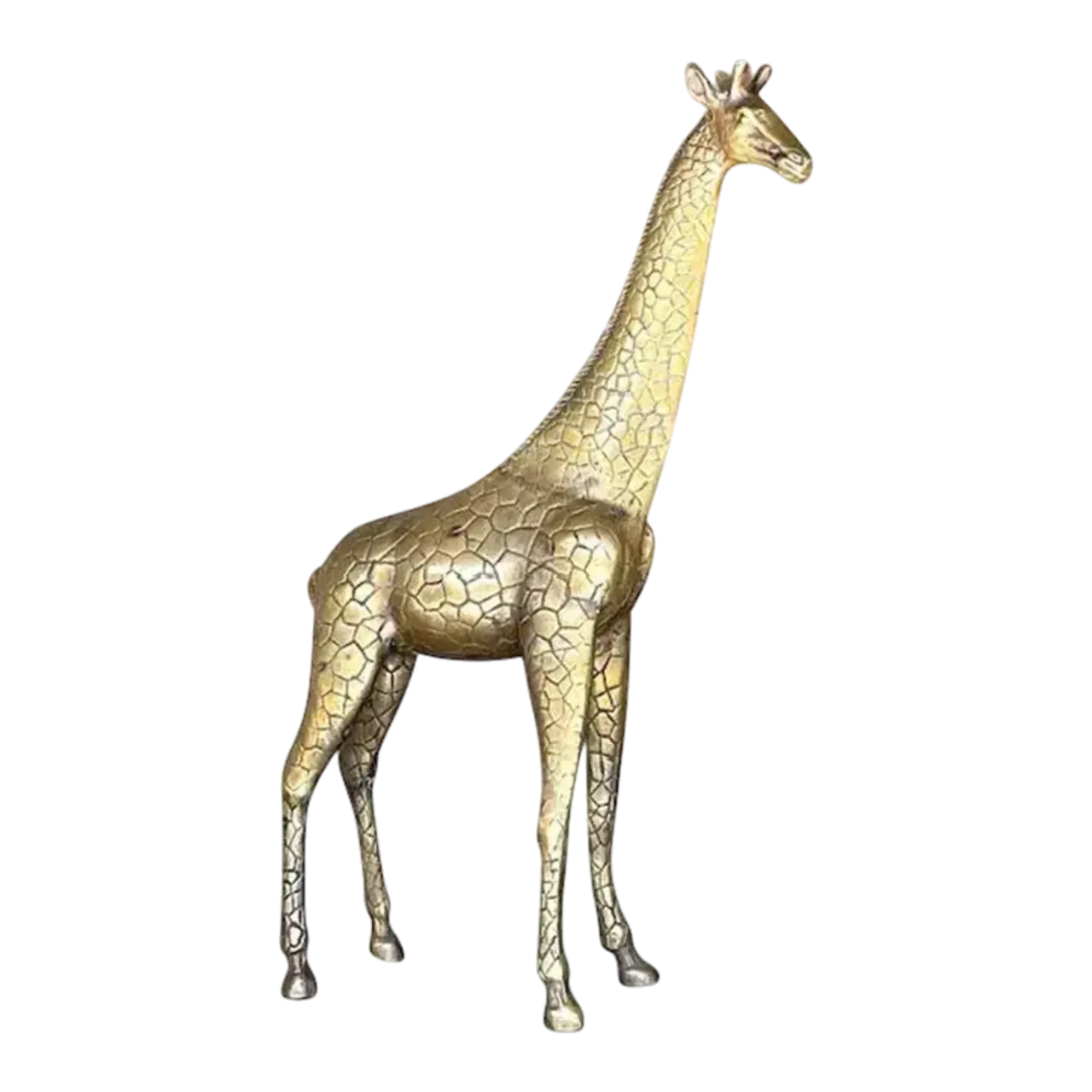Vintage Boho Brass Giraffe