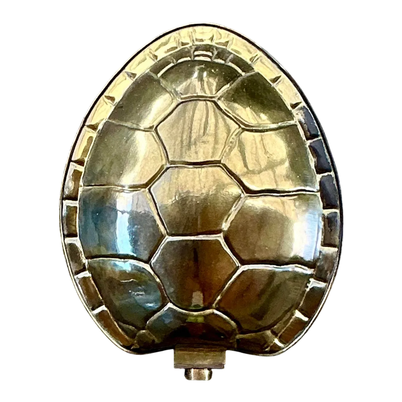 Vintage Boho Brass Tortoise Shell Sconce After Chapman