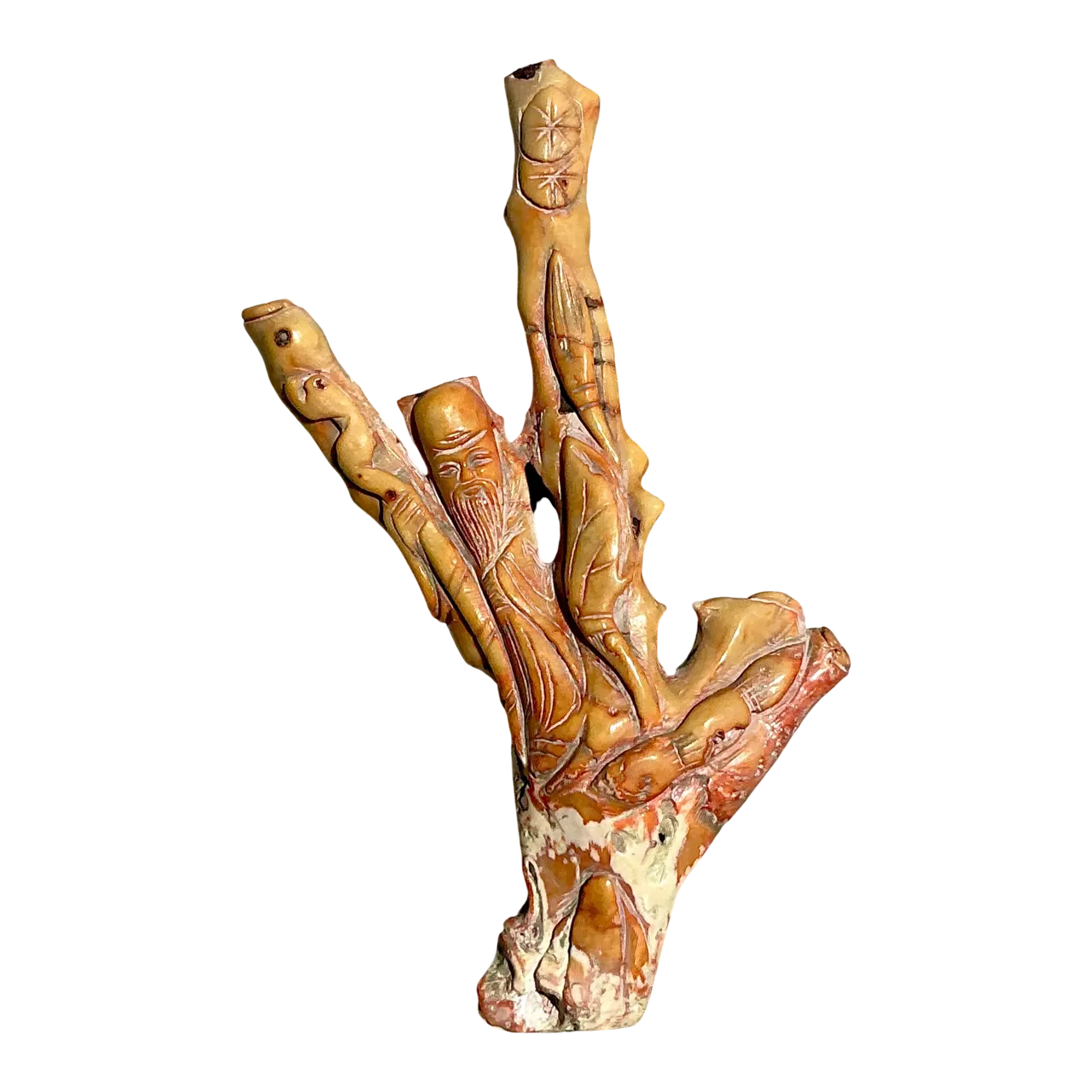 Vintage Boho Carved Coral Branch