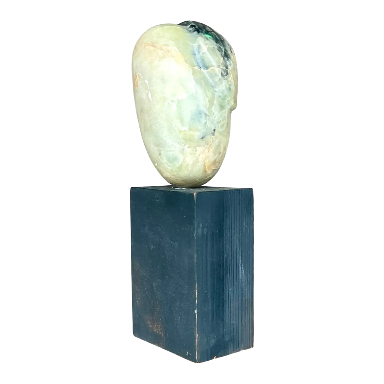 Vintage Boho Carved Stone Sculpture