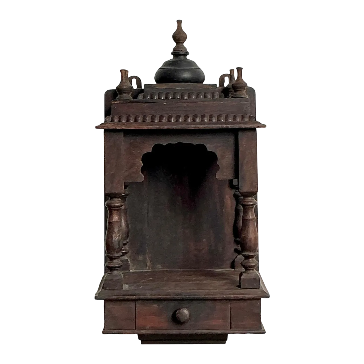 Vintage Boho Carved Wood Altar