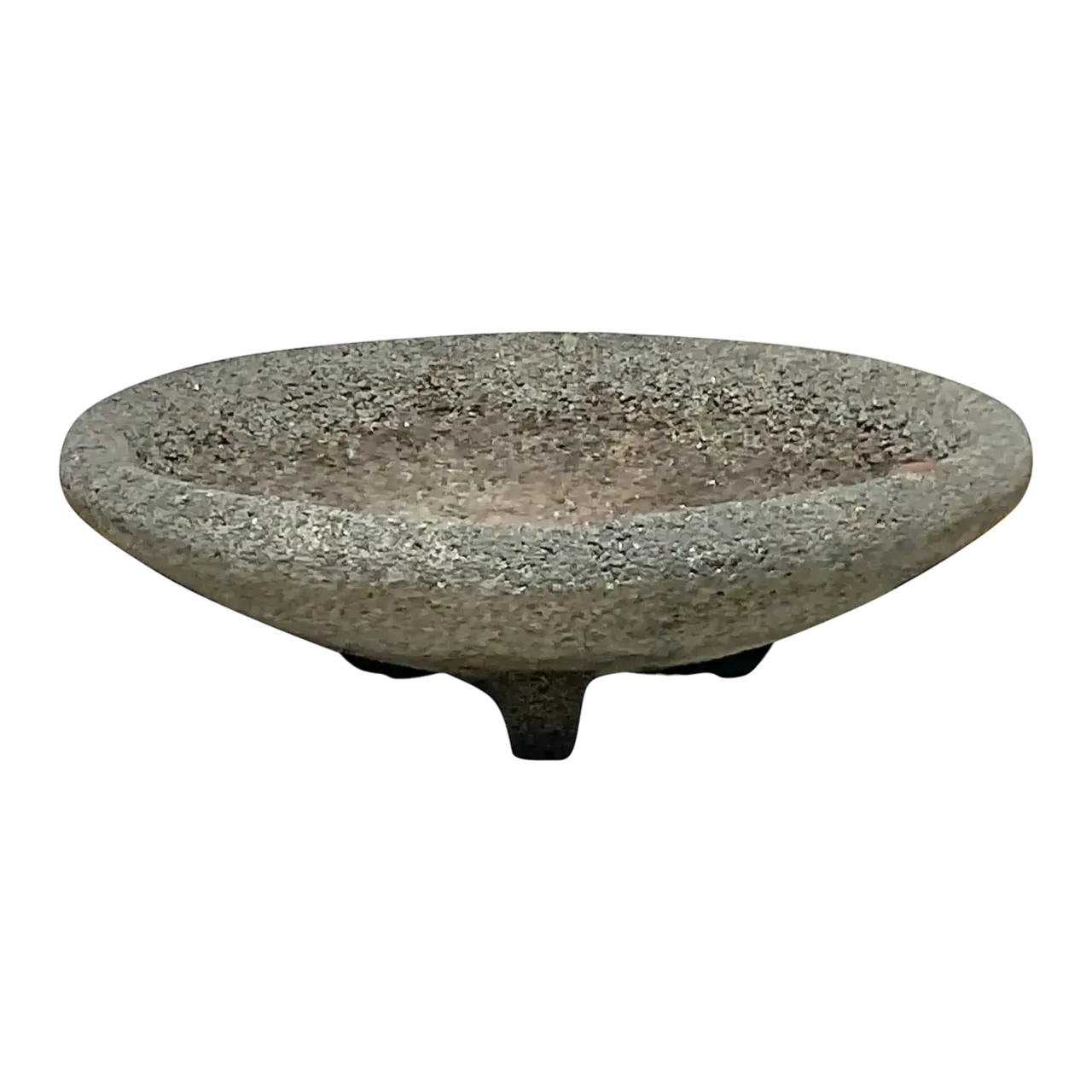 Vintage Boho Cement Low Bowl Planter